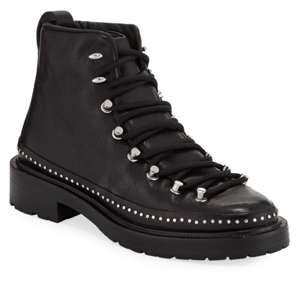 Rag & Bone leather compass hiker boot black size 40/10 fall winter designer
